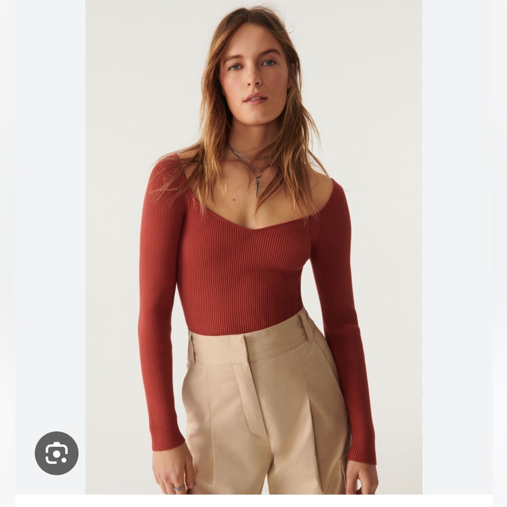 NWT ba&sh Olaf Ribbed Sweater